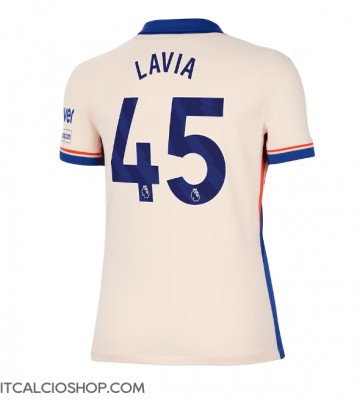 Chelsea Romeo Lavia #45 Seconda Maglia Femmina 2024-25 Manica Corta